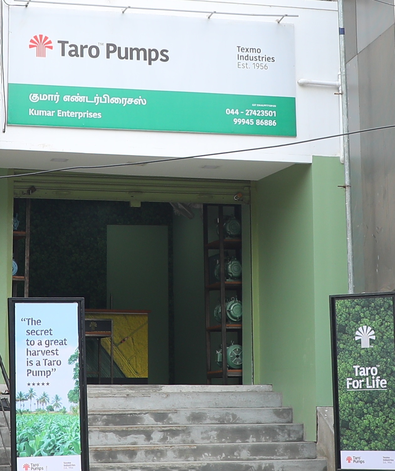 Taro Pumps dealer Kumar Enterprises front view