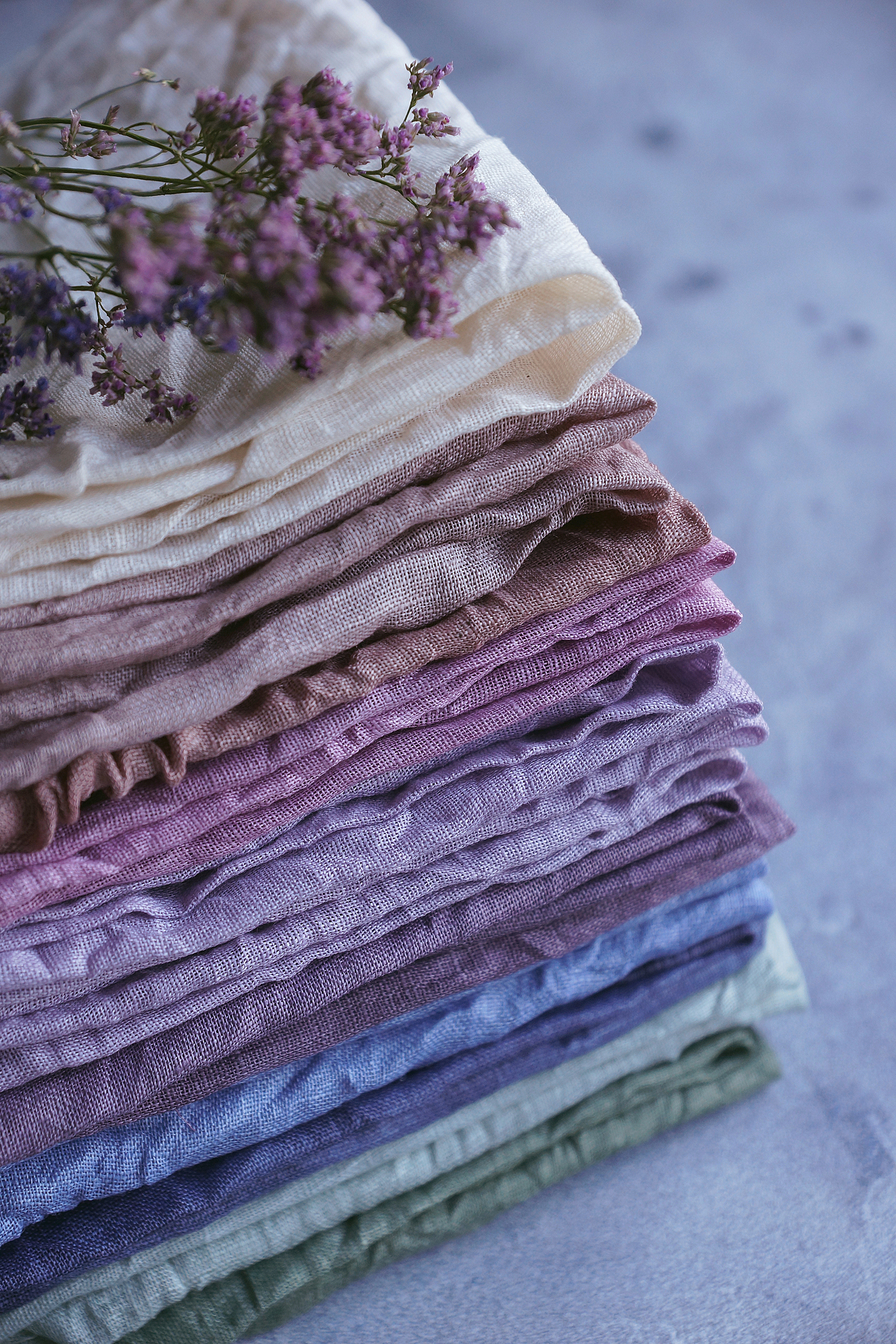 A pile of cotton fabric