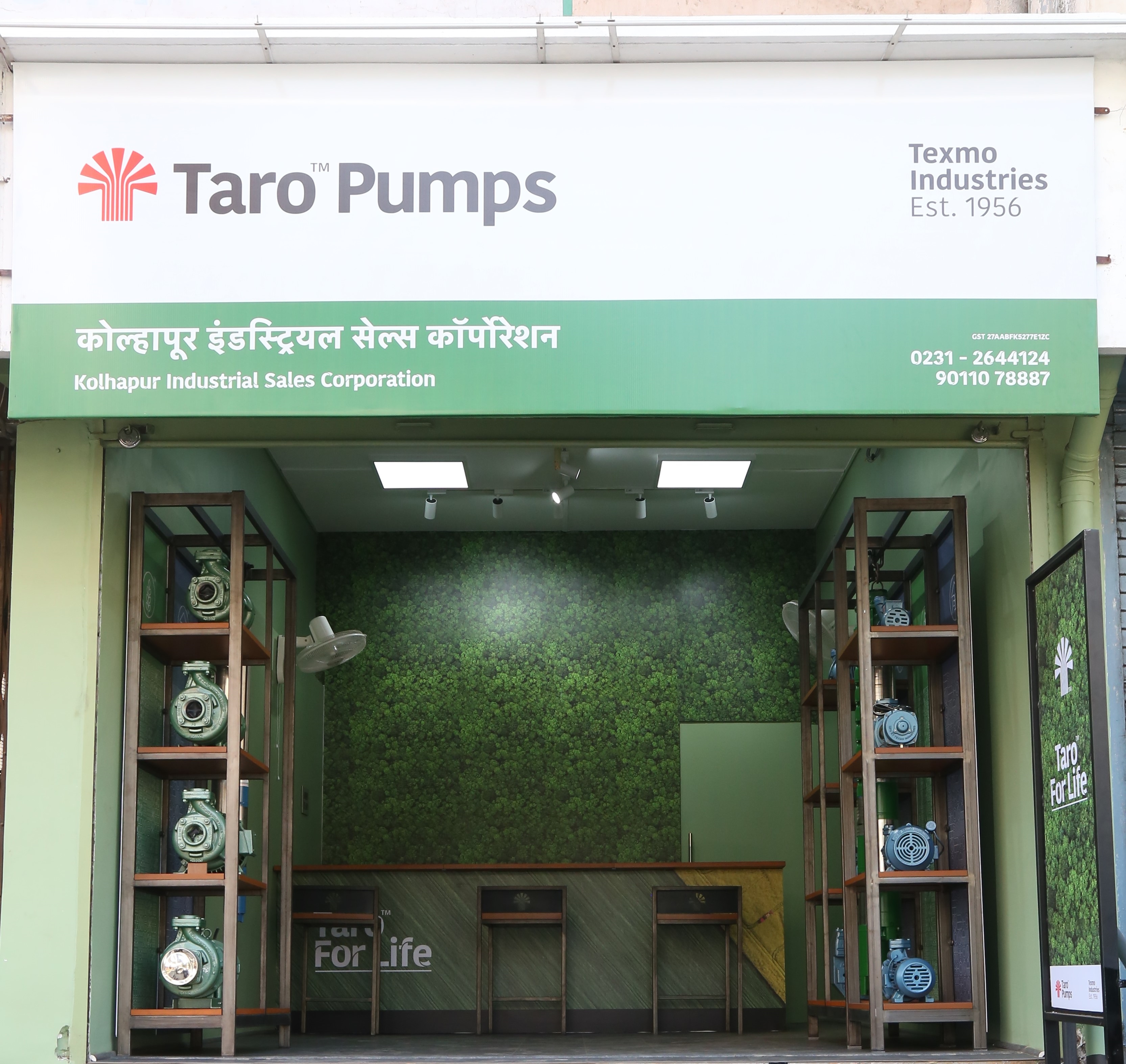 Taro Pumps dealer Kolhapur Industrial Sales Corporation front view