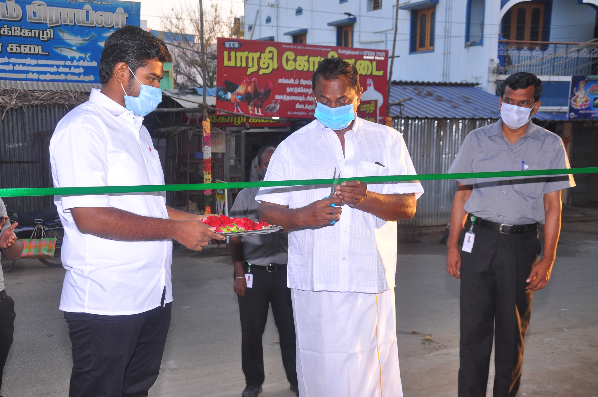 Taro Pumps dealer Shree Pandeyan Electricals ribbon cutting