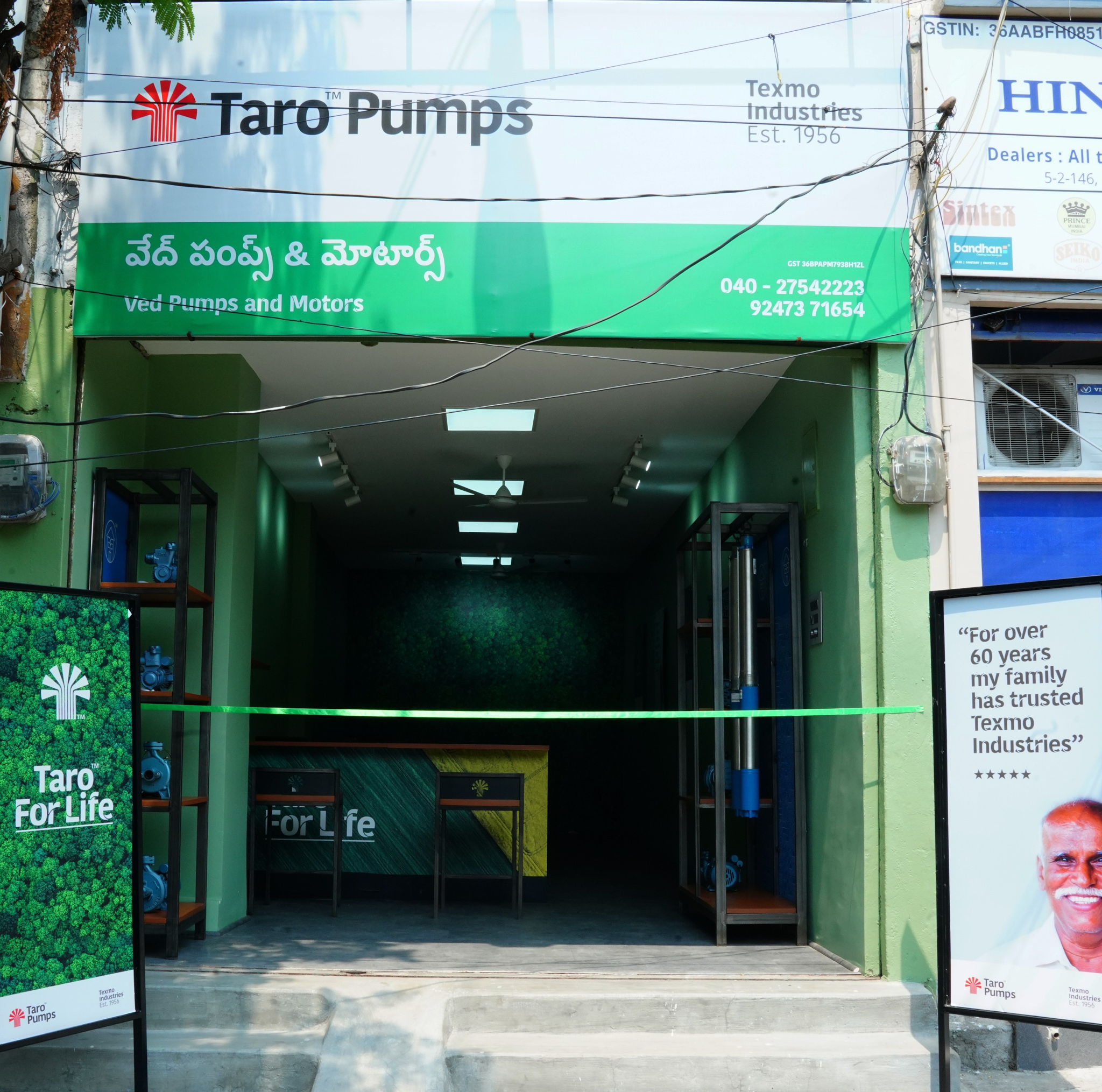 Taro Pumps dealer Ved Pumps & Motors front view