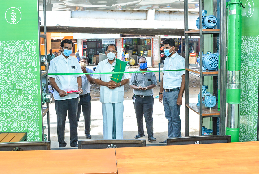 Taro Pumps dealer Nellai Traders ribbon cutting