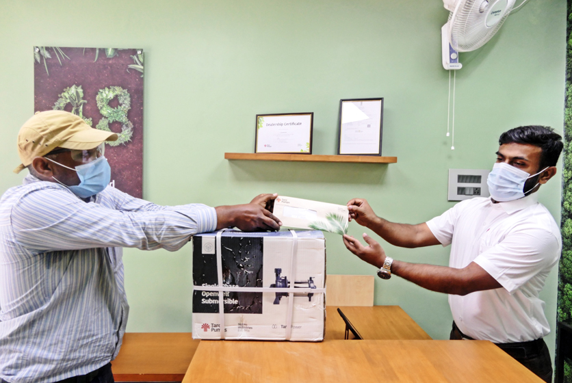 Taro Pumps dealer SLN Enterprises with customer
