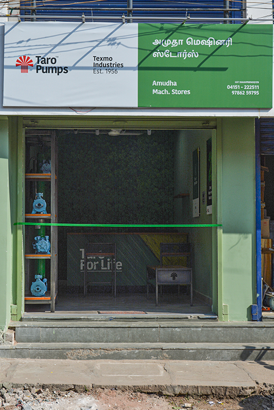 Taro Pumps dealer Amudha Machinery front view