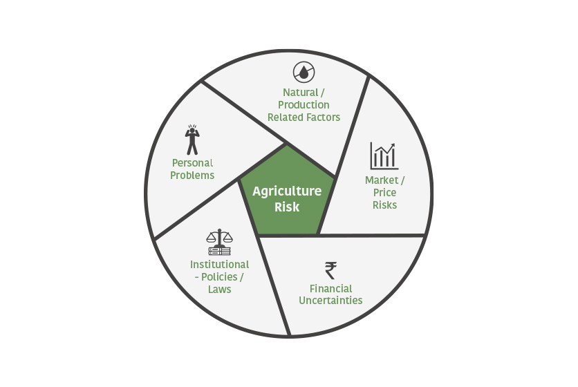 Diagram of various agriculture risks