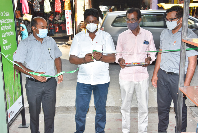 Taro Pumps dealer Vinayagam Agencies ribbon cutting