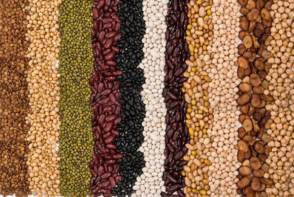 Rows of different kind of pulses