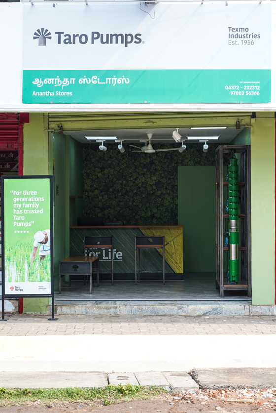 Taro Pumps dealer Anantha Stores front view