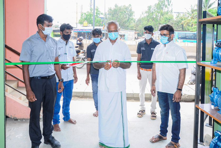 Taro Pumps dealer Shree Reddy Pumps ribbon cutting