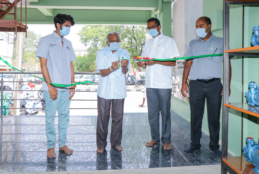 Taro Pumps dealer Sree Venkataramana Electricals & Pipes ribbon cutting