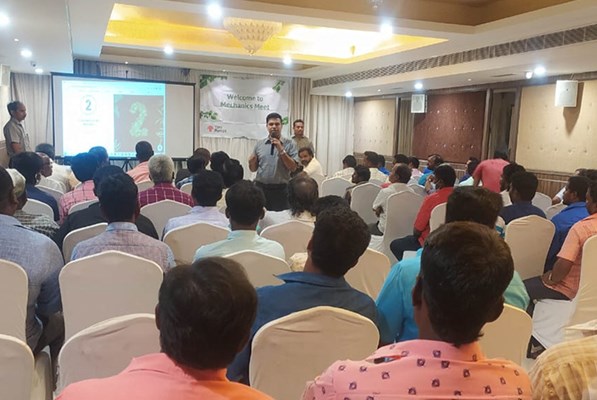 Taro Pumps sales manager conducting dealers meet