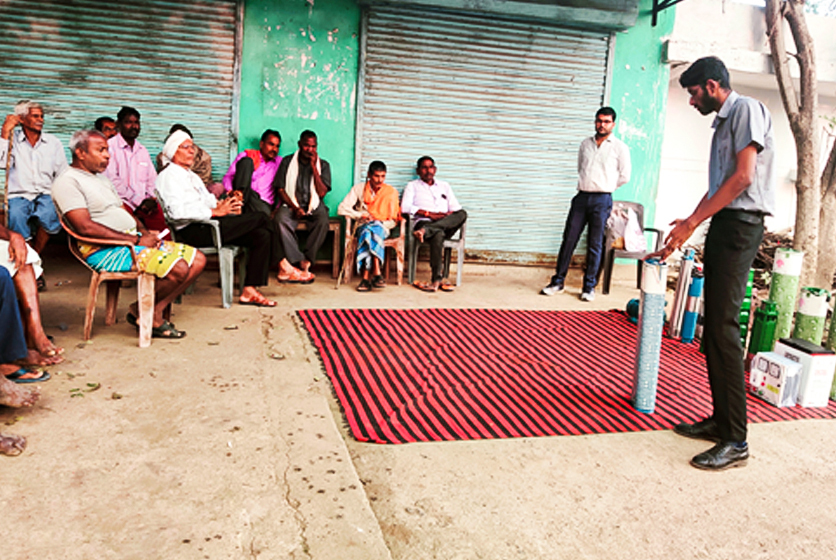 Taro Pumps sales manager explaining Taro products to customers