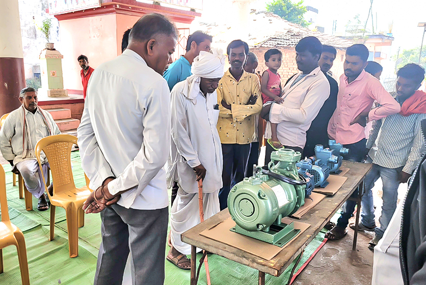 Taro Pumps sales manager explaining Taro products to customers