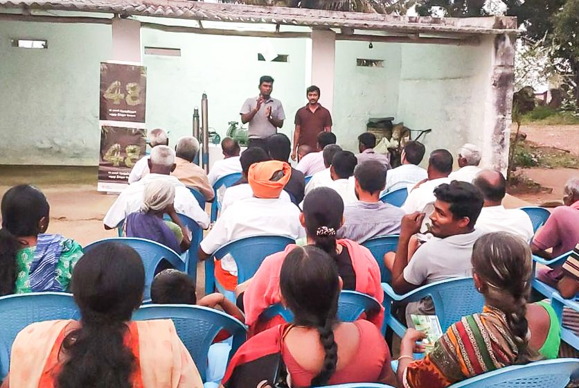 Taro Pumps sales manager conducting customers meet
