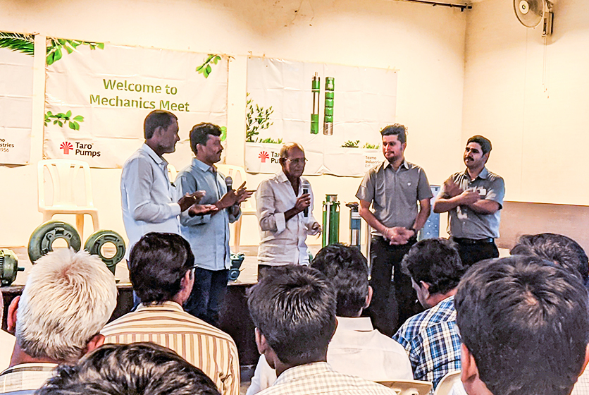 Taro Pumps conducting mechanics meet