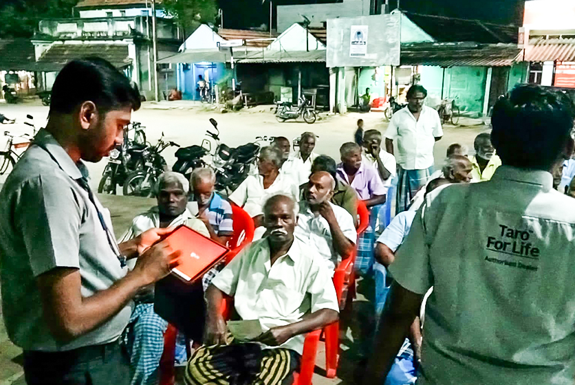 Taro Pumps sales manager conducting customers meet