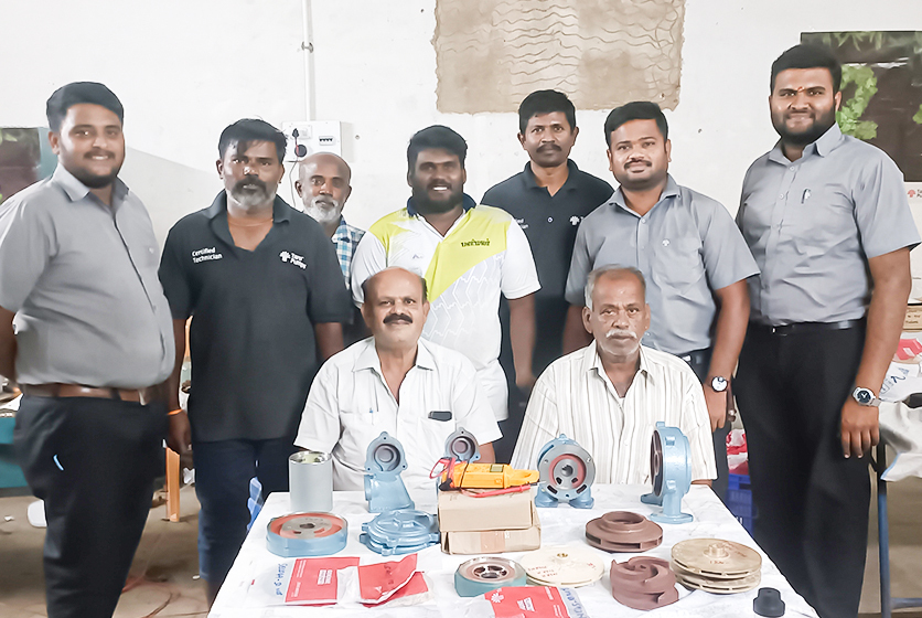 Taro Pumps conducting service camp