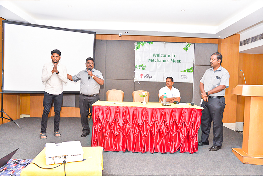 Taro Pumps conducting mechanics meet