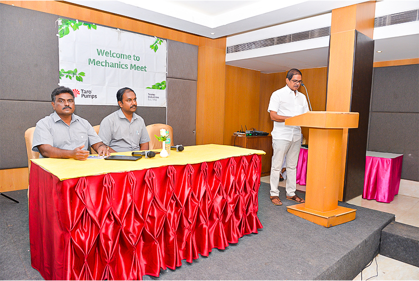 Taro Pumps conducting mechanics meet