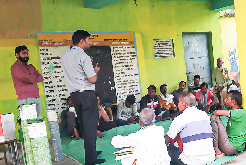 Taro Pumps sales manager conducting customers meet