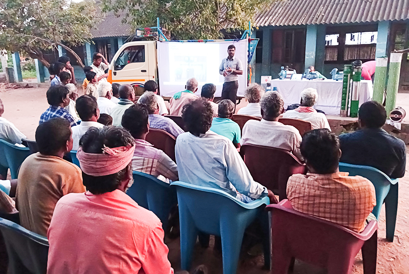 Taro Pumps sales manager conducting customers meet
