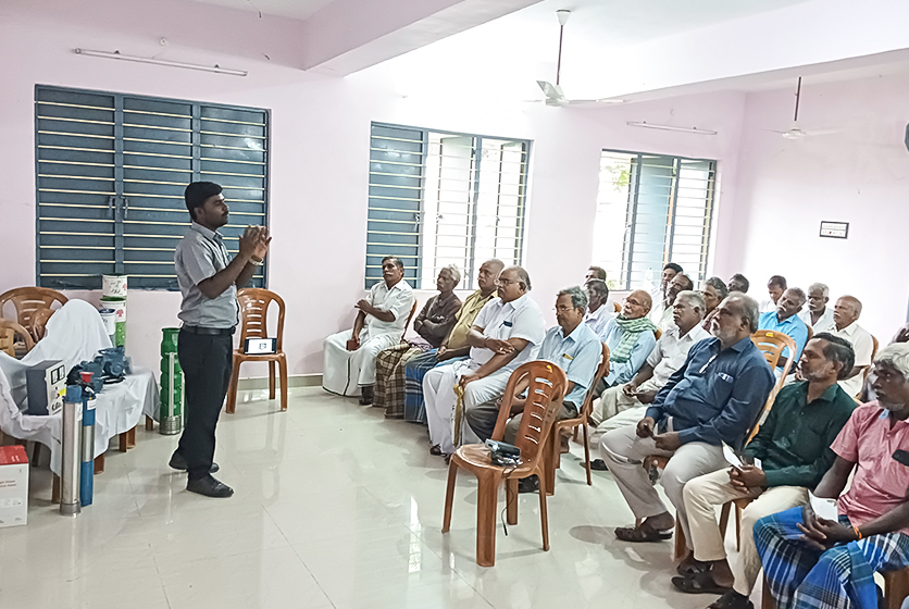 Taro Pumps sales manager conducting customers meet