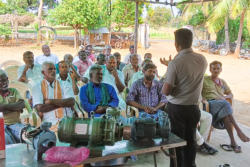 Taro Pumps conducting customers meet
