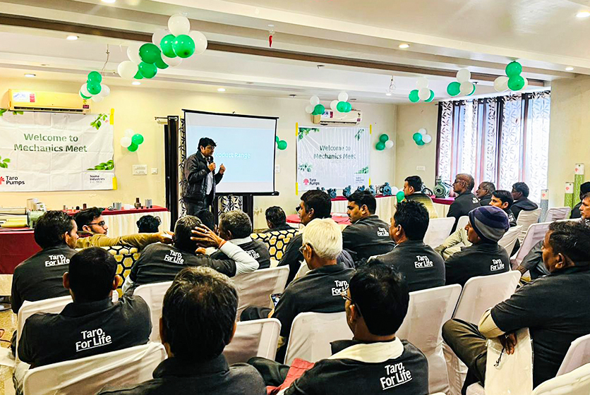 Taro Pumps conducting mechanics meet