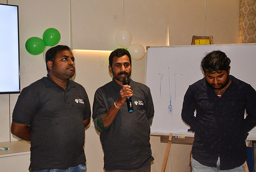 Taro Pumps conducting mechanics meet