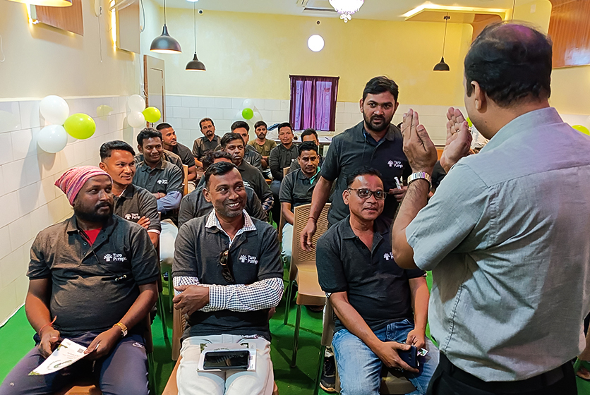 Taro Pumps conducting mechanics meet