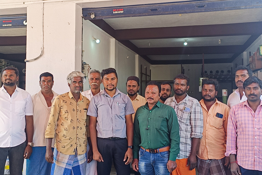 Taro Pumps team and customers group photo