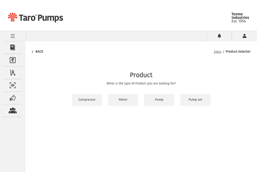 Taro Pumps digital pump selection steps