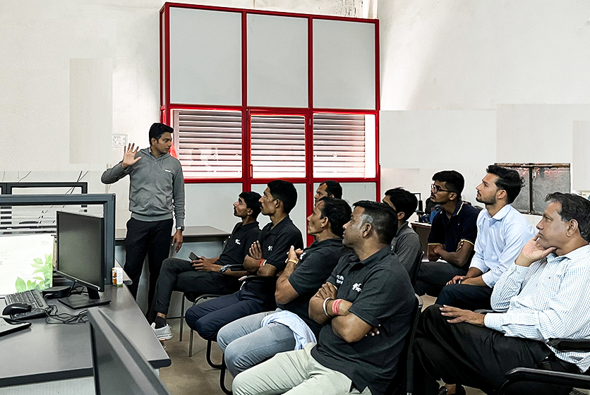 Taro Pumps sales manager conducting dealer sales staff training