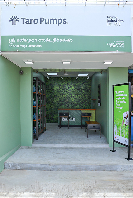 Taro Pumps dealer Sri Shanmuga Electricals front view