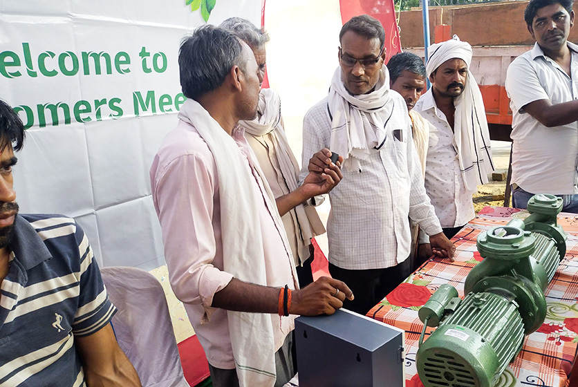 Taro Pumps conducting customers meet