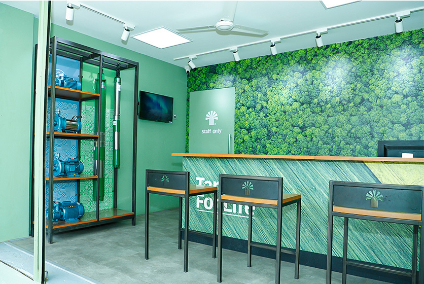Taro Pumps dealer Shripad Agencies Launch interior