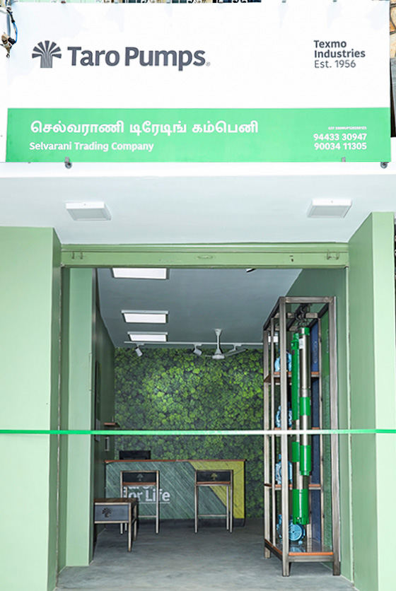 Taro Pumps dealer Selvarani Trading Company Launch front view