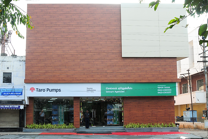Taro Pumps Selvam Agencies new store