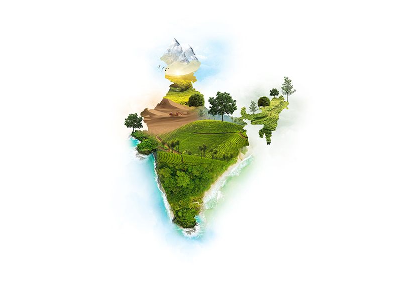 Map of India showing agroclimatic zones