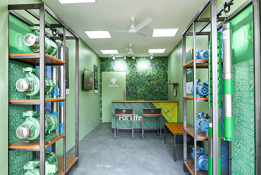 Taro Pumps dealer Gujarat Machinery Stores Launch interior