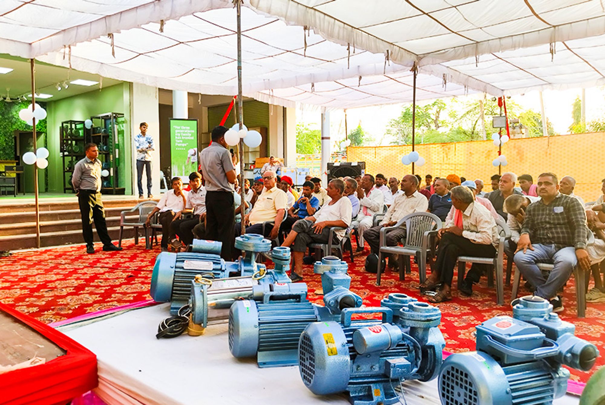 Taro Pumps conducting customers meet