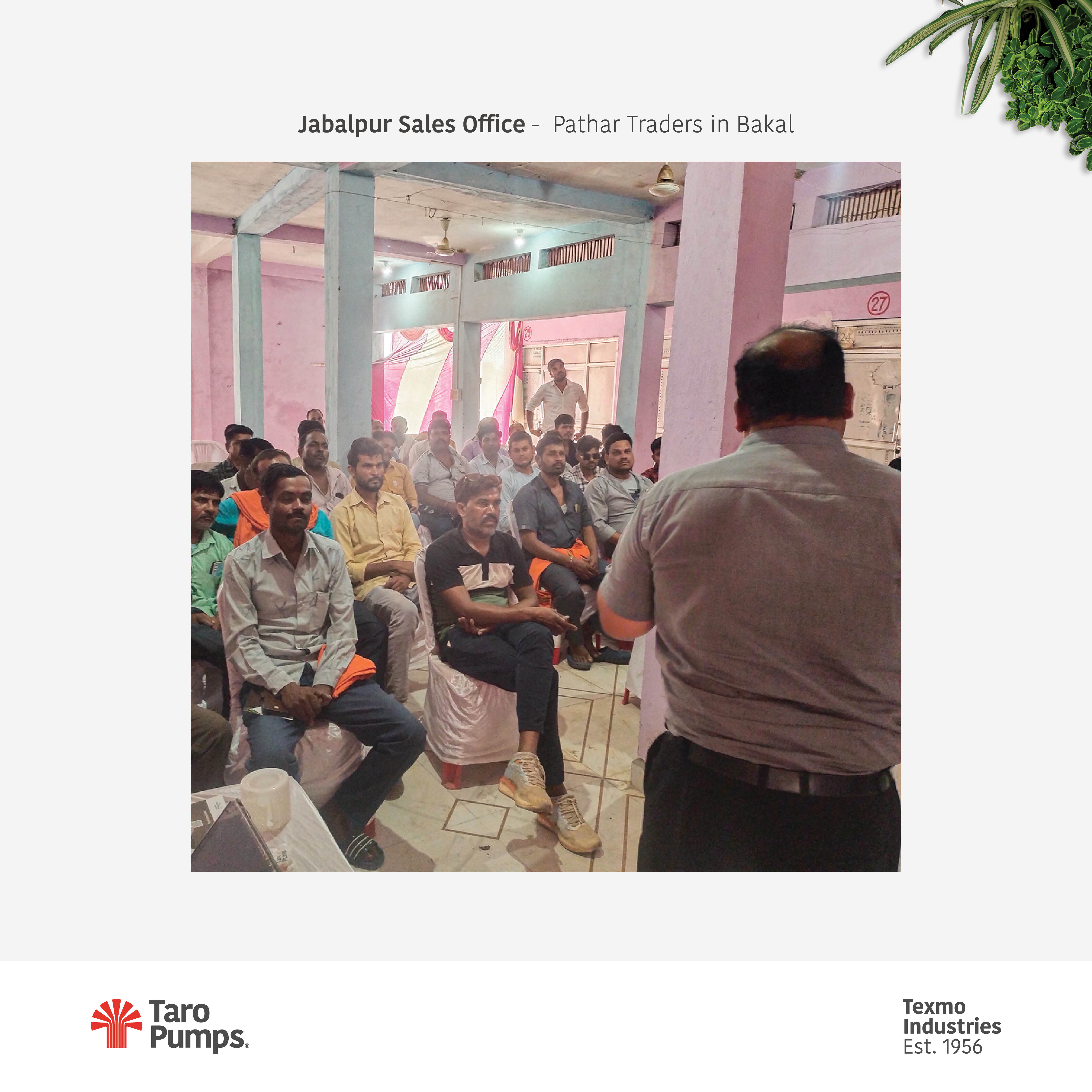 Taro Pumps manager conducting mechanics meet