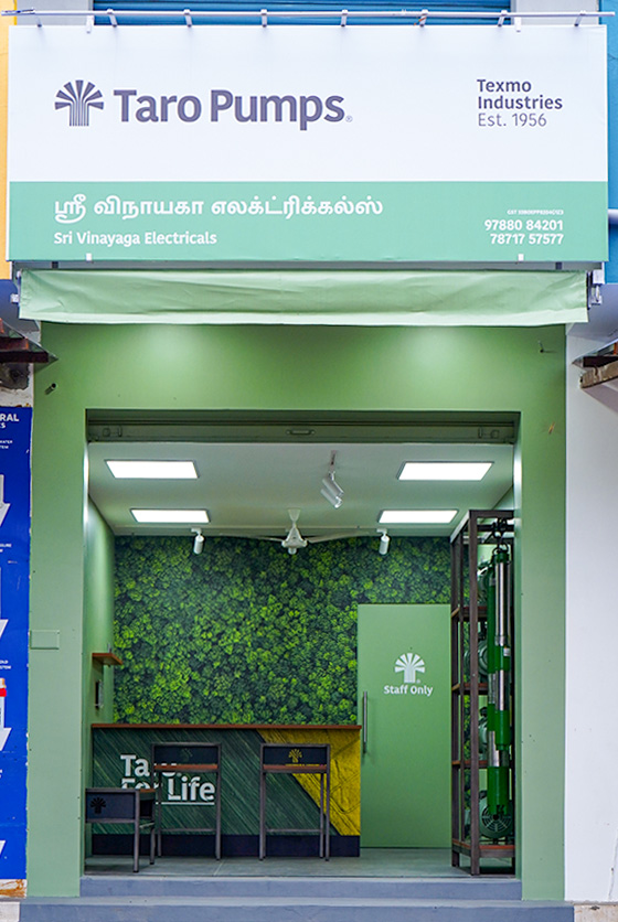 Taro Pumps dealer Sri Vinayaga Electricals Launch front view