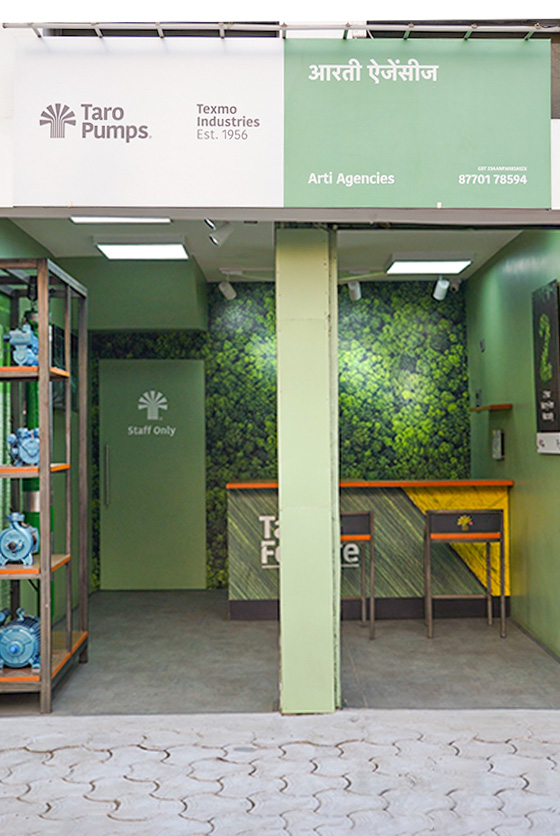 Taro Pumps dealer Arti Agencies Launch front view