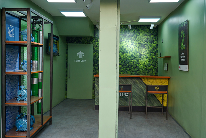 Taro Pumps dealer Arti Agencies Launch interior