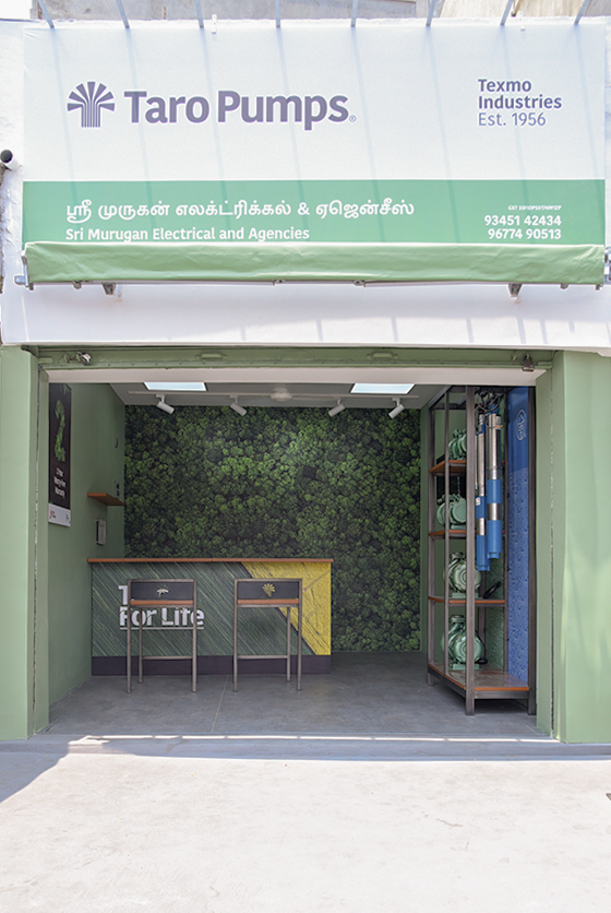 Taro Pumps dealer Sri Murugan Electrical and Agencies Launch front view