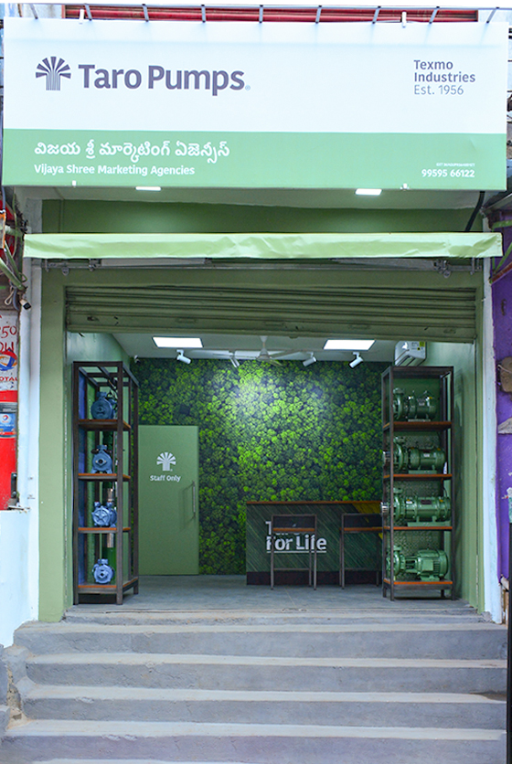 Taro Pumps dealer Vijaya Shree Marketing Agencies Launch front view