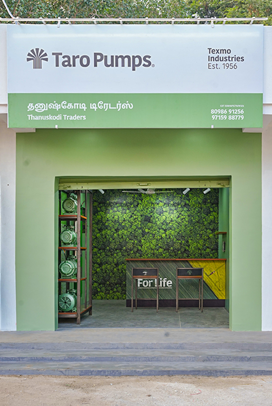 Taro Pumps dealer store front view