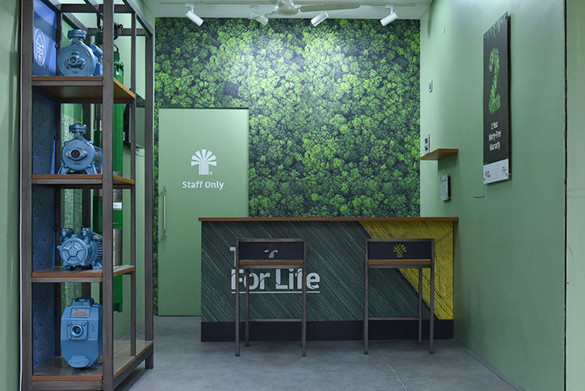 Taro Pumps dealer Alagappa Pipe Traders Launch interior