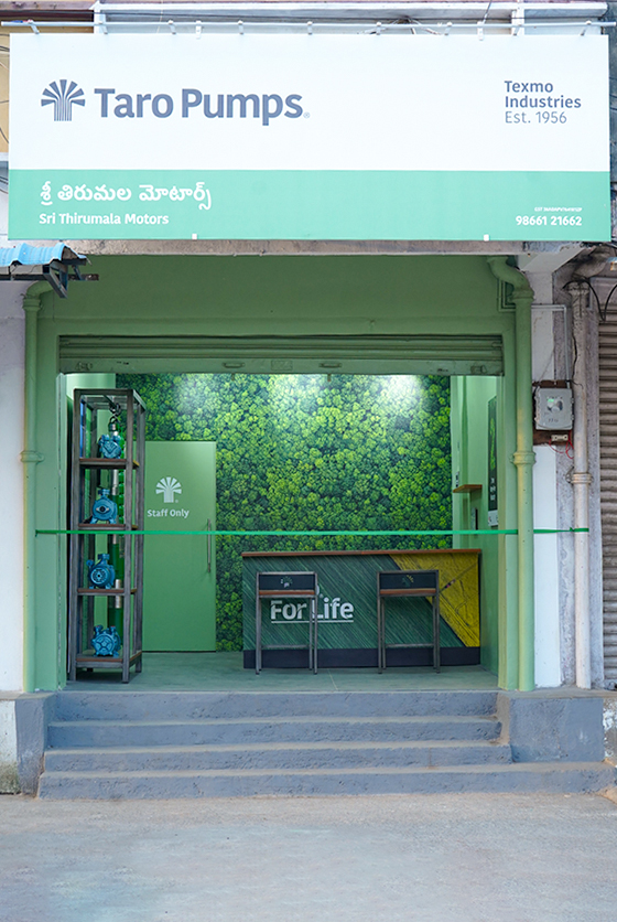 Taro Pumps dealer Sri Thirumala Motors Launch front view